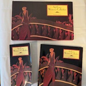 3 PIECE VINTAGE ART DECO WOMEN'S COLLECTION ADDRESS, BIRTHDAY & POCKETBOOK